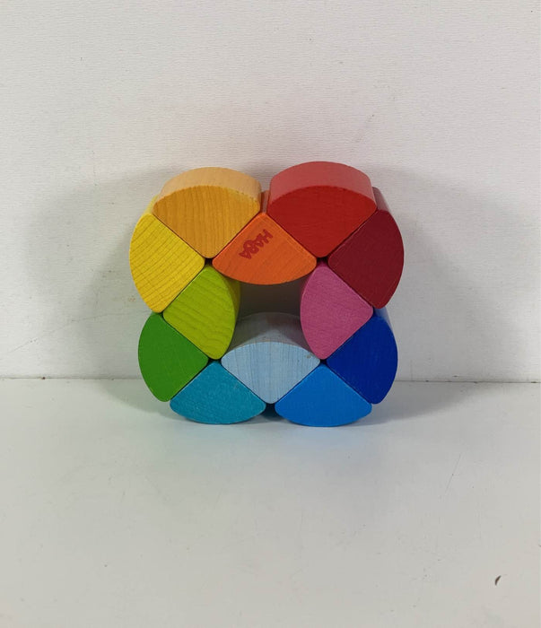 secondhand HABA Rainbow Ring Wooden Clutching Toy