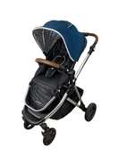 secondhand Mockingbird Single Stroller, 2023, Sea, Windowpane, Silver With Penny Leather