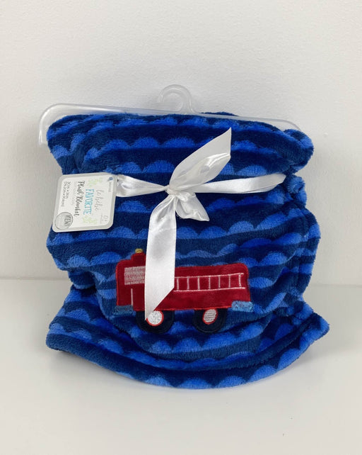 used Le bebe Plush Blanket, Fire Truck