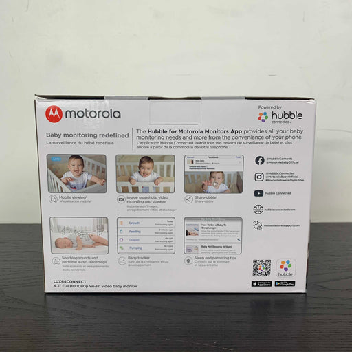 secondhand Motorola LUX64CONNECT 4.3" WiFi Baby Monitor