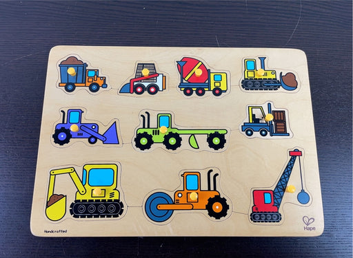 secondhand Hape Toddler Wooden Peg Puzzle