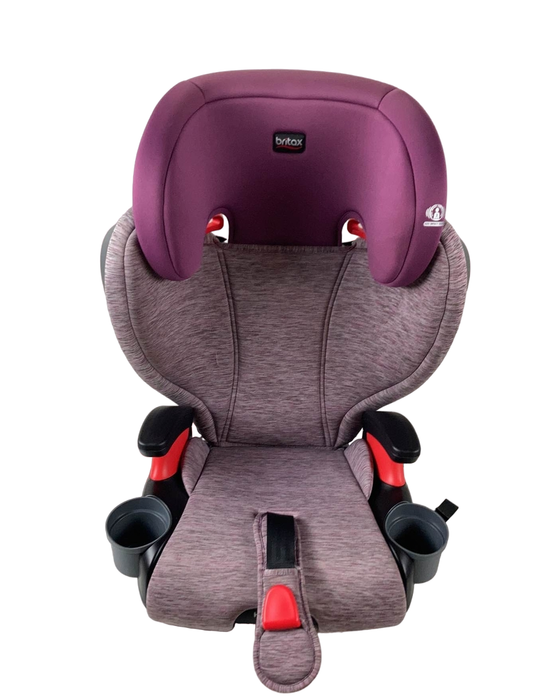 used Britax Highpoint 2-Stage Belt-Positioning Booster Car Seat, 2018, Mulberry