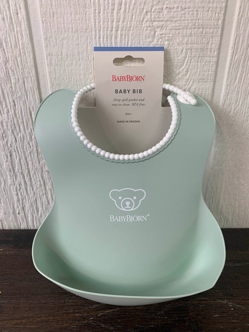 Shop Baby Bjorn Bib, Powder Green at GoodBuy Gear