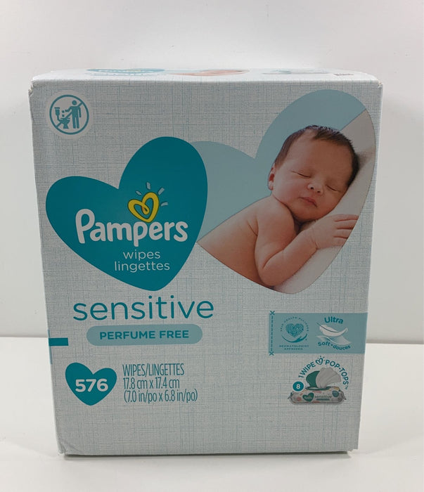 used Pampers Sensitive Baby Wipes, 576 Count