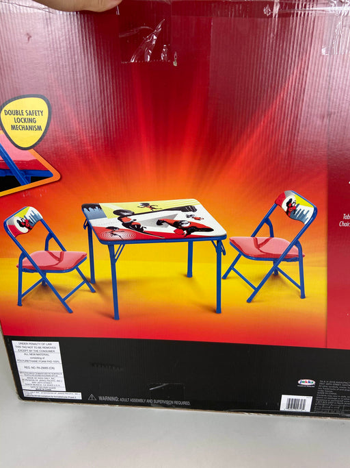 secondhand Disney Incredible 2 Folding Table And Chairs