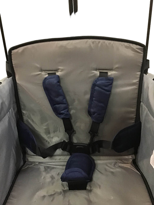 Wonderfold X2 Push + Pull Double Stroller Wagon, 2019, Navy