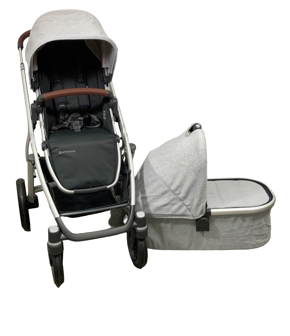 uppababy vista stella grey UPPAbaby VISTA V2 Stroller, 2022, Stella (Grey Brushed Melange)