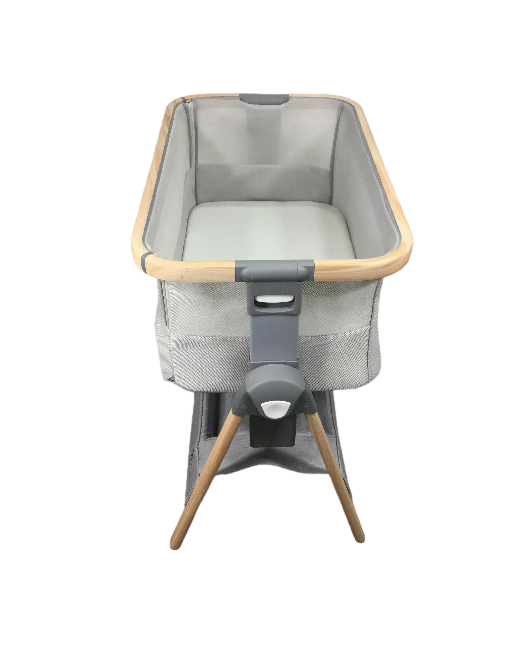 Venice Child California Dreaming Portable Bedside Bassinet, Grey/Wood