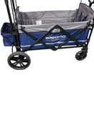 secondhand Wonderfold X2 Push + Pull Double Stroller Wagon, 2021, Navy