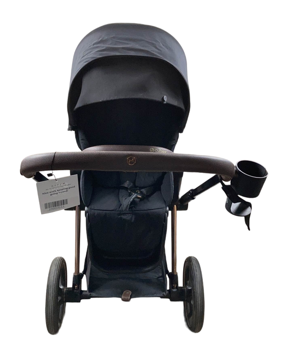 Cybex PRIAM Stroller, Deep Black, Rosegold, 2021