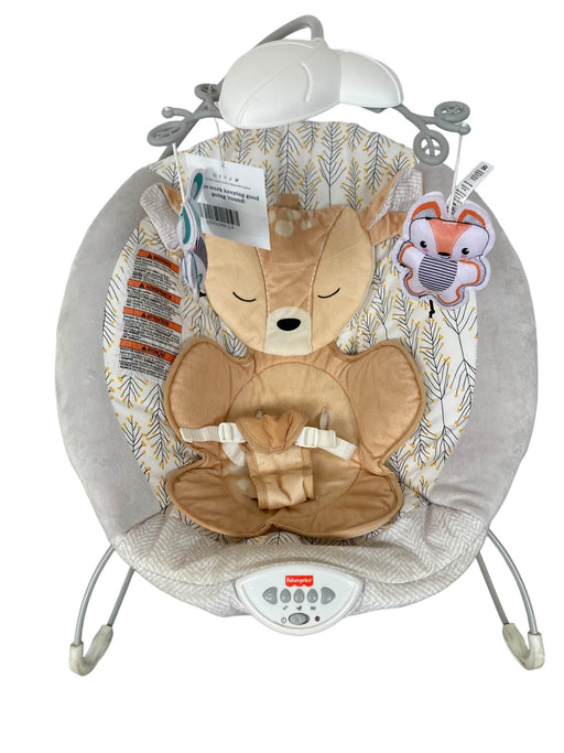 secondhand Fisher Price Deluxe Bouncer, Fawn Meadows