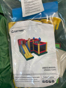 secondhand Costway Multi-Color Mighty Inflatable Bounce House Castle Jumper Moonwalk Bouncer with 735-Watt Blower