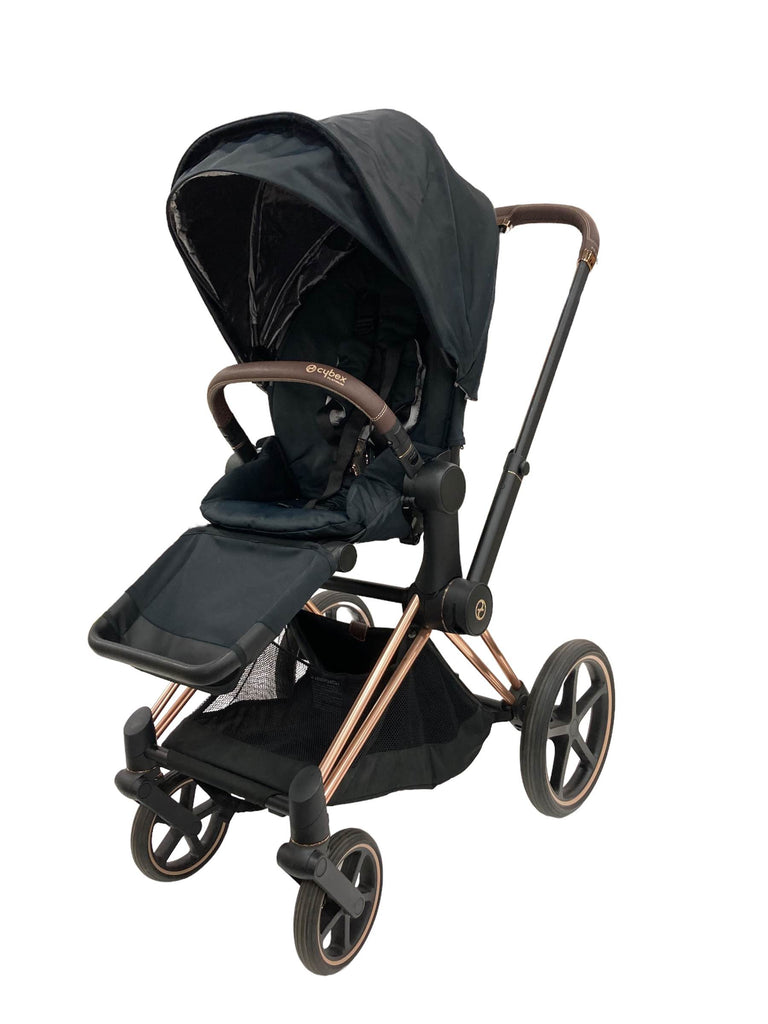 Cybex PRIAM Stroller, Rosegold, Deep Black, 2019