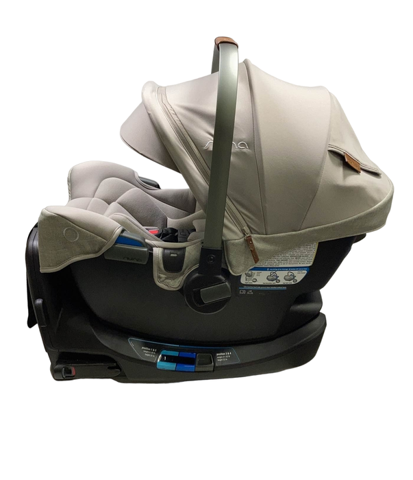 secondhand Nuna PIPA rx Infant Car Seat with RELX Base, 2023, Hazelwood