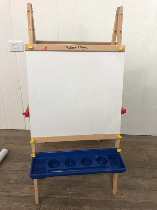 used Melissa & Doug Deluxe Standing Wooden Art Easel