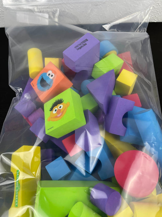 secondhand Sesame Street Foam Blocks