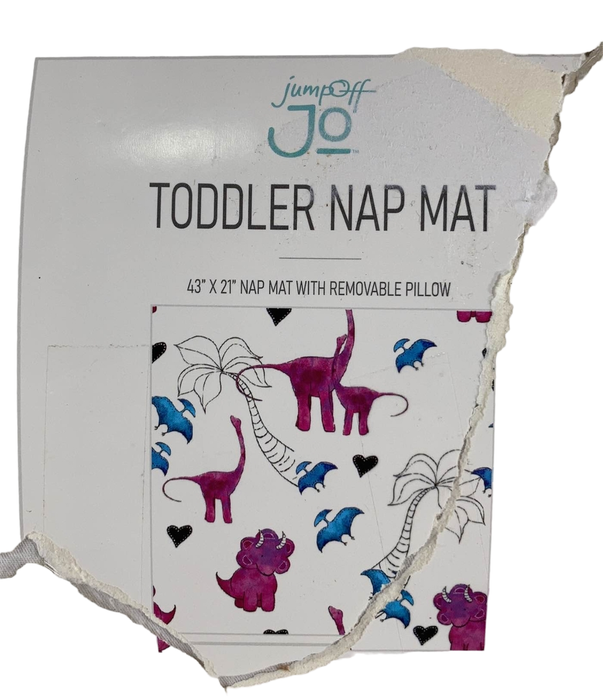 secondhand JumpOff Jo Little Jo’s Toddler Nap Mat, Pink Dino