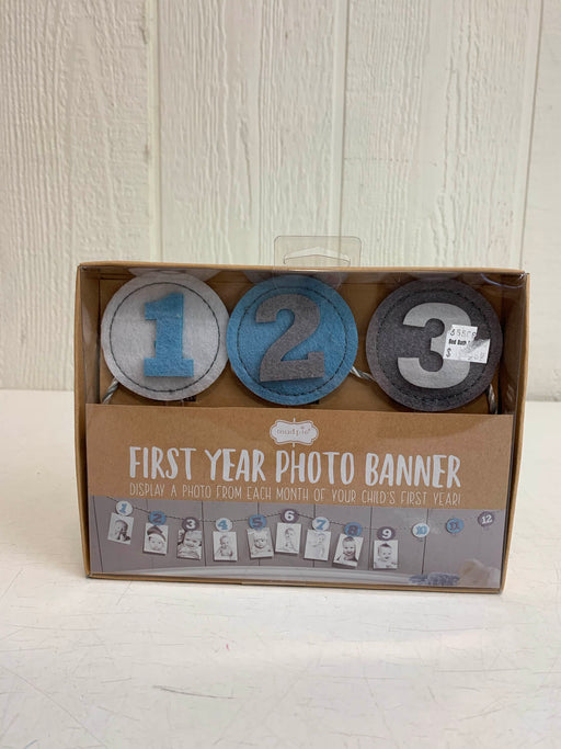 used Mud Pie First Year Baby Photo Banner