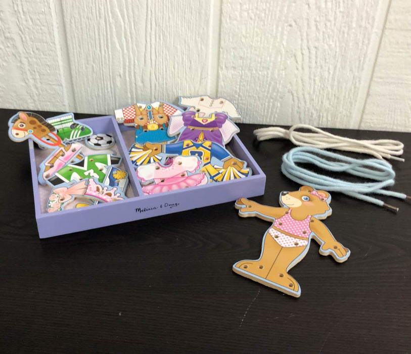 used Melissa & Doug Dress Up Lacing Bear