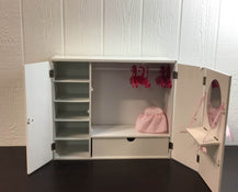 secondhand Our Generation Wooden Wardrobe Closet For 18” Dolls