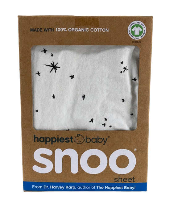 used Happiest Baby SNOO Fitted Sheet, Ivory Stars