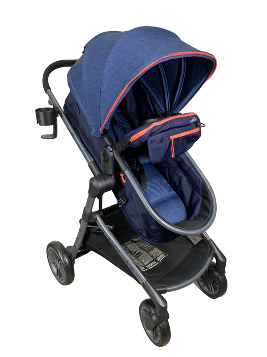 Evenflo Pivot Vizor Travel System, 2022, Promenade Blue