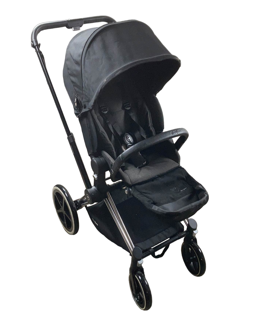 Cybex PRIAM Trekking Stroller, 2015, Deep Black, Chrome