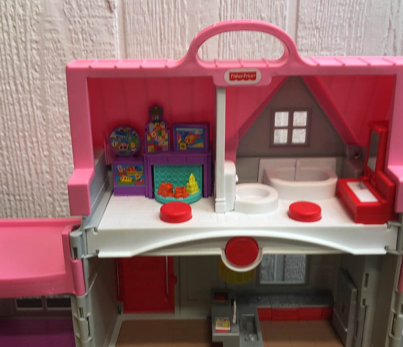 secondhand Fisher Price Little People Big Helpers Interactive Home Playset