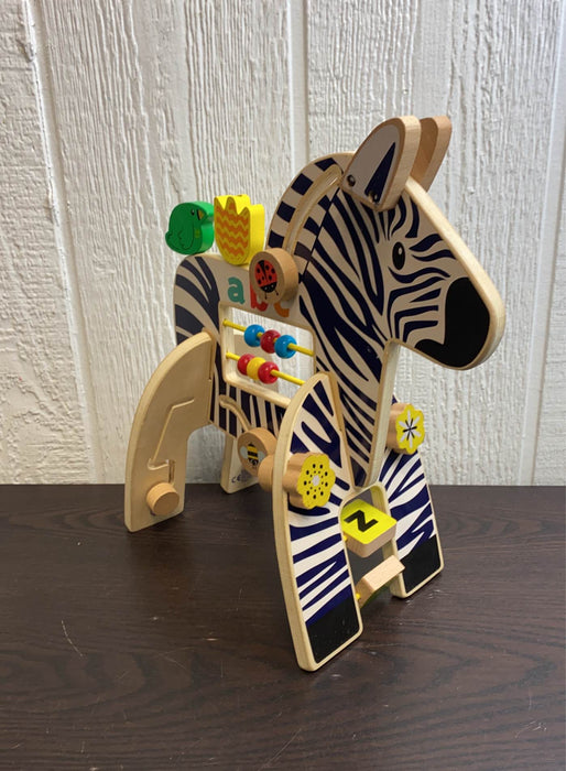 secondhand Manhattan Toy Safari Zebra Wooden Toddler Activity Toy