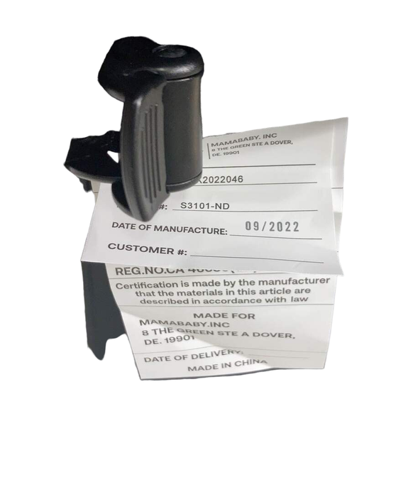 used Mompush Lithe Double Stroller, 2022, Black