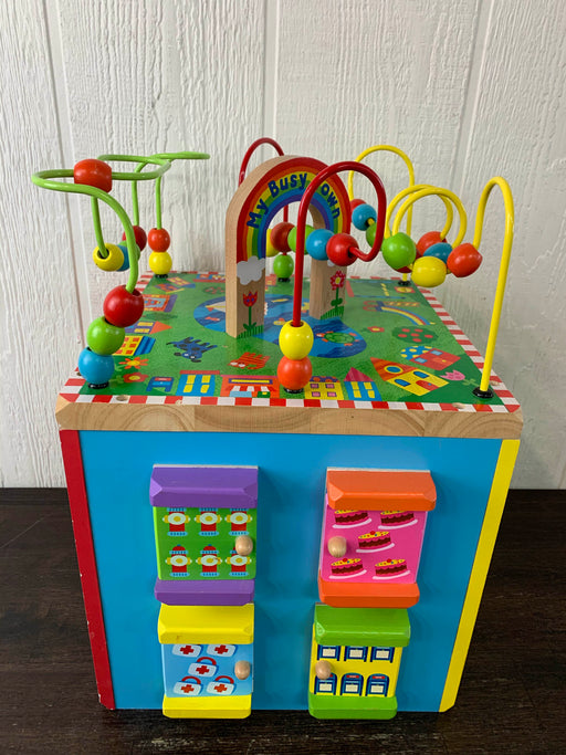 secondhand ALEX Toys Discover My Busy Town Wooden Activity Cube