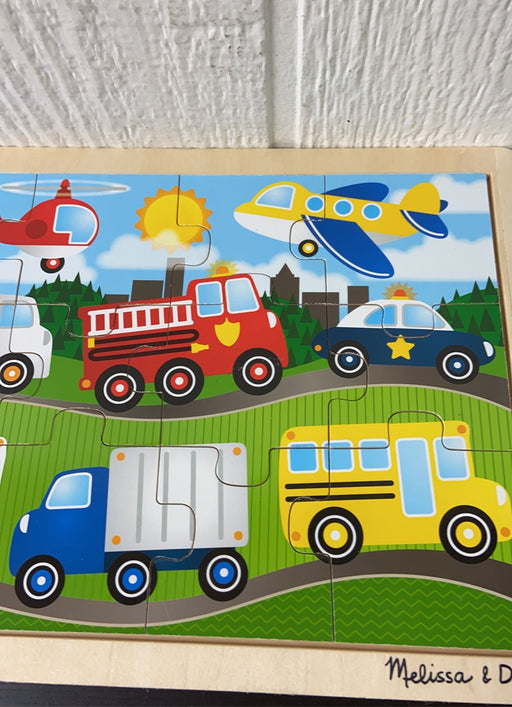 secondhand Melissa & Doug 12-Piece Wooden Jigsaw Puzzle