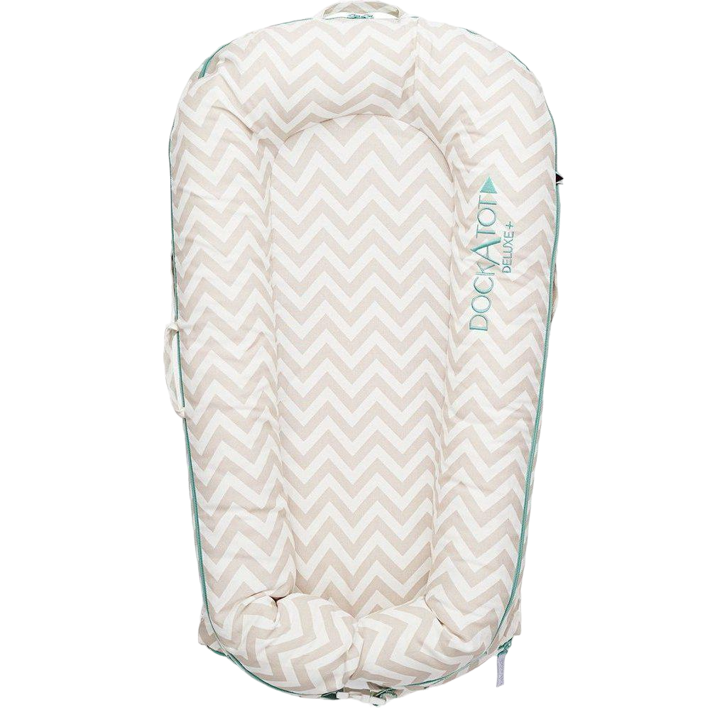 DockATot Deluxe+ Dock, Silver Lining (Chevron) DockATot Deluxe+ Dock, Silver Lining (Chevron)