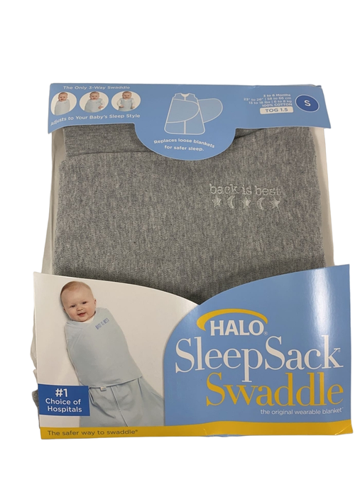 Shop Halo Cotton Sleepsack, Heather grey, S at GoodBuy Gear