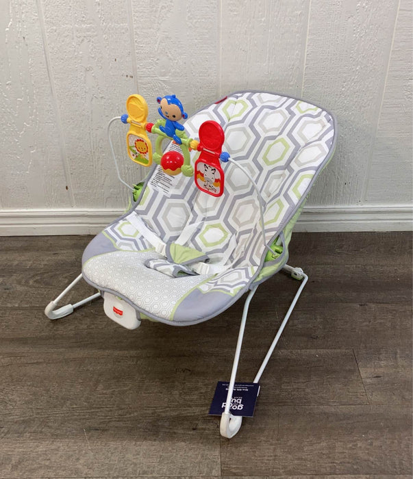 used Fisher Price Baby Bouncer, Geo Meadow