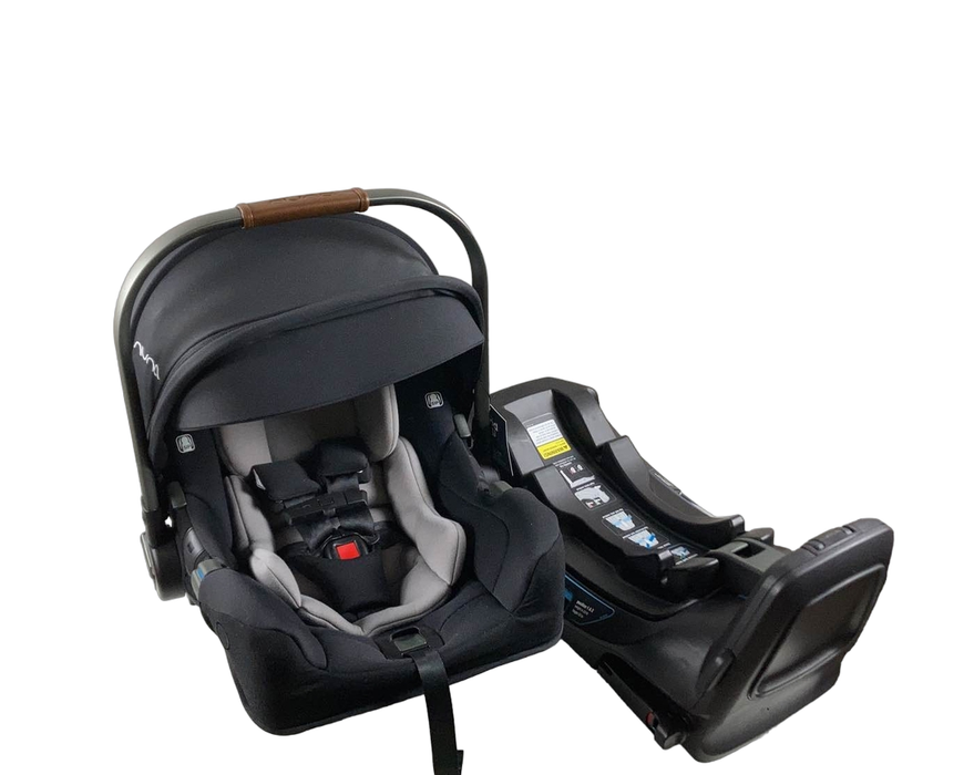 used Nuna PIPA rx Infant Car Seat with RELX Base, 2021, Caviar