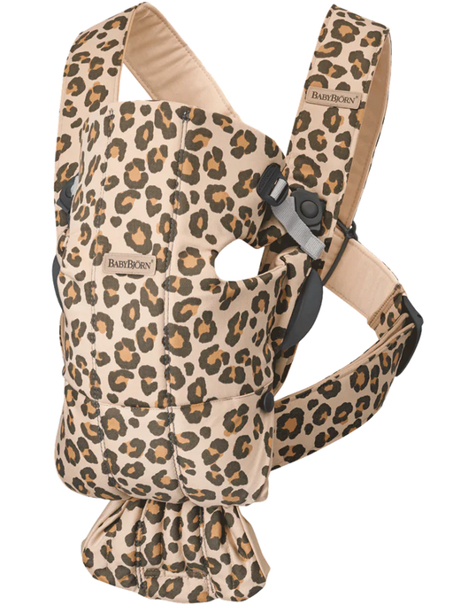 used BabyBjorn Baby Carrier Mini, Beige/Leopard Cotton