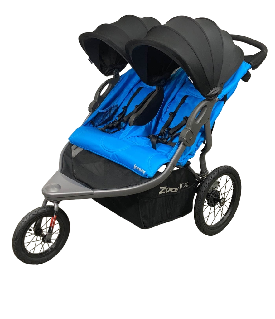 Joovy Zoom X2 Double Jogging Stroller, 2022, Glacier