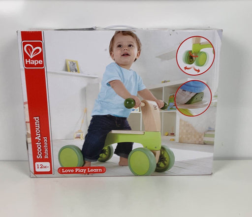 used Hape Scoot Around Ride On Wood Bike