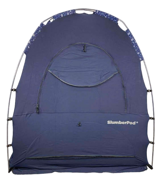 secondhand SlumberPod 3.0 Sleep Canopy, Navy with Night Sky Accents