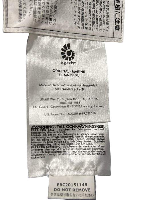 Ergobaby Original Baby Carrier, Marine