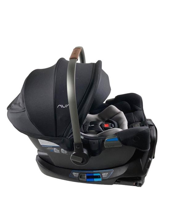 Nuna PIPA rx Infant Car Seat with RELX Base, Caviar, 2021