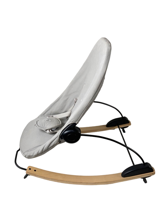 secondhand Bloom Coco Go 3-in-1 Bouncer, Natural Wood, Frost Grey Organic