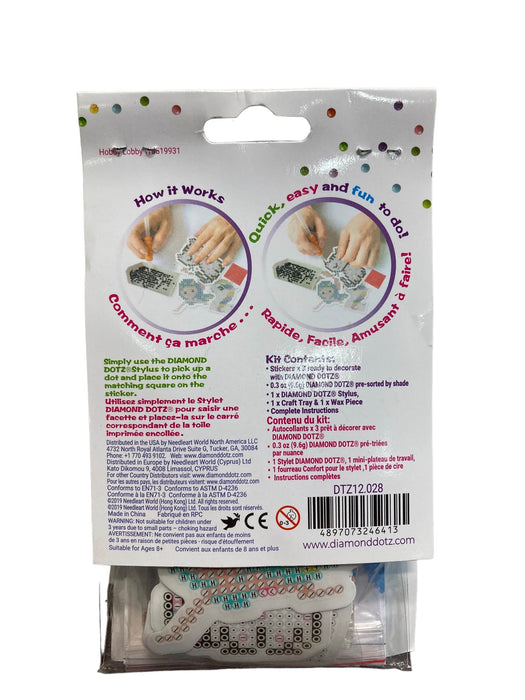 used Diamond Dotz Diamond Painting Artwork Kit