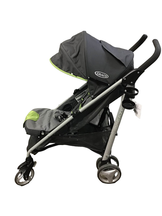 secondhand Graco Breaze Click Connect Stroller, 2014, Lake Green