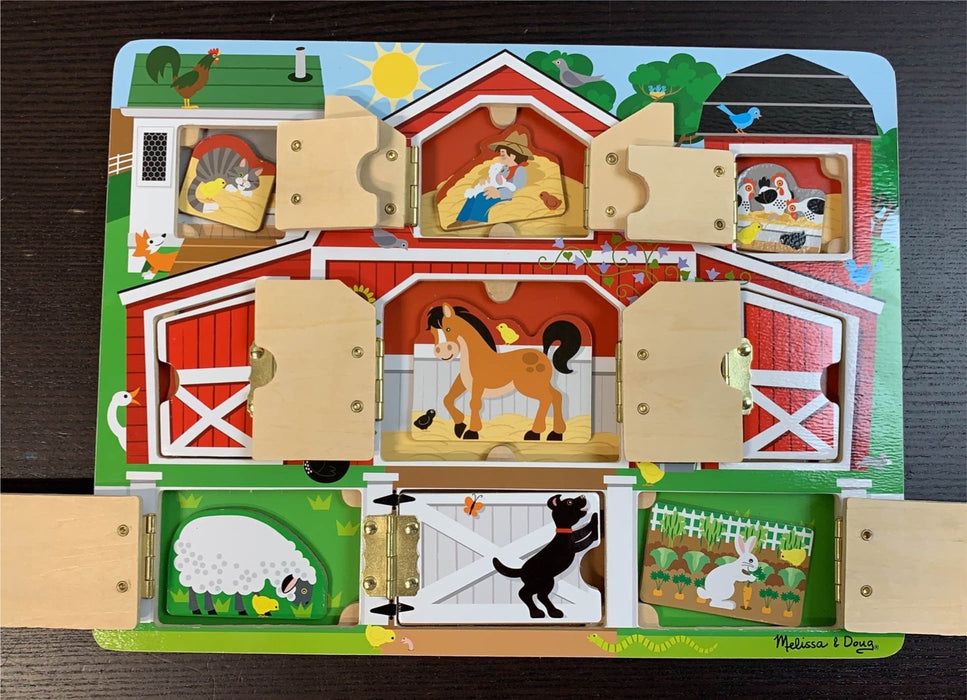 secondhand Melissa & Doug Magnetic Farm Hide & Seek Board