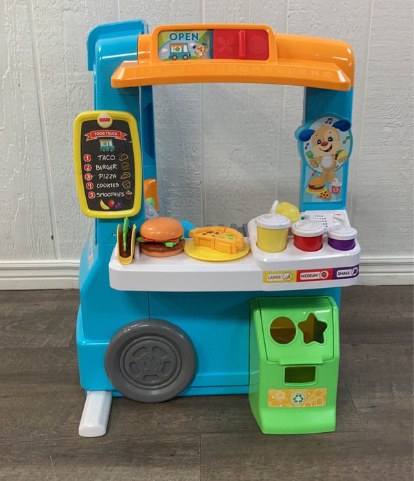 secondhand Fisher Price Laugh And Learn Servin’ Up Fun Food Truck