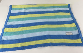 used Elegant Baby Striped Knit Blanket