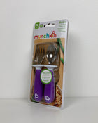 used Munchkin 6 Count Raise Toddler Forks and Spoons, Purple