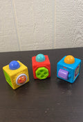 secondhand Fisher Price Brilliant Basics Stacking Action Blocks